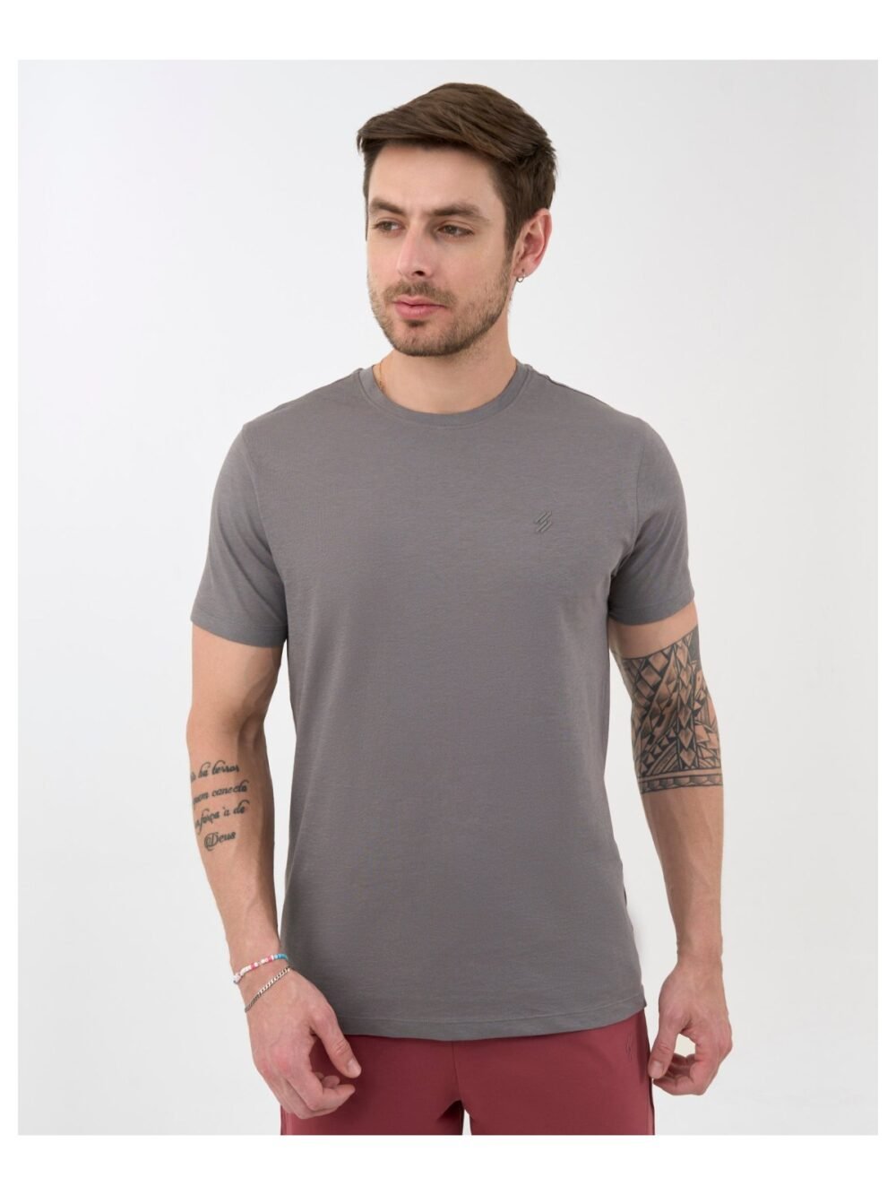 Men's Core Lite Crewneck Tee in Titanium — DCYPHR