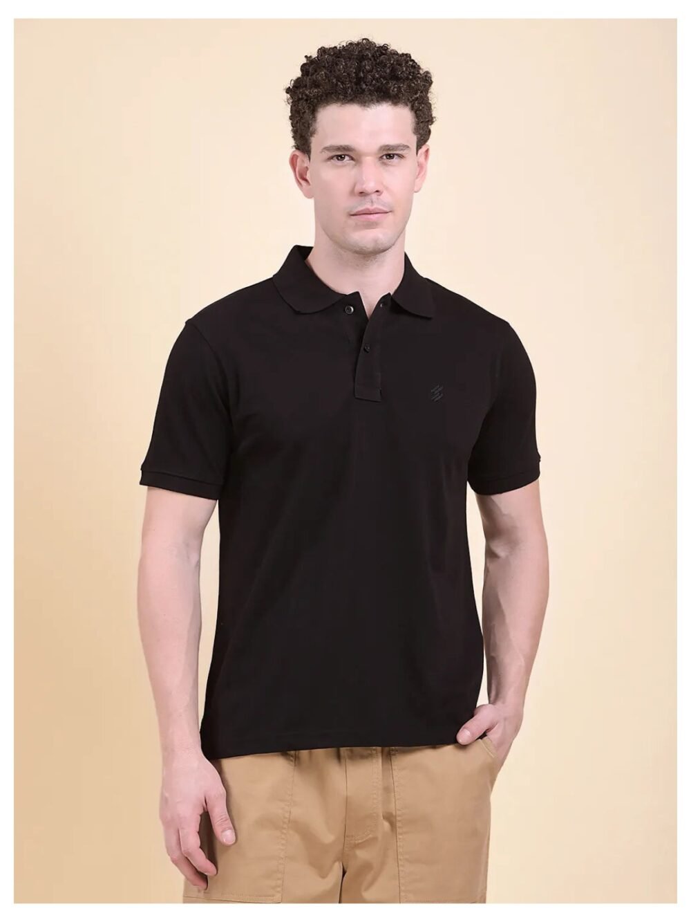 Men's Gravitas Polo in Black — DCYPHR