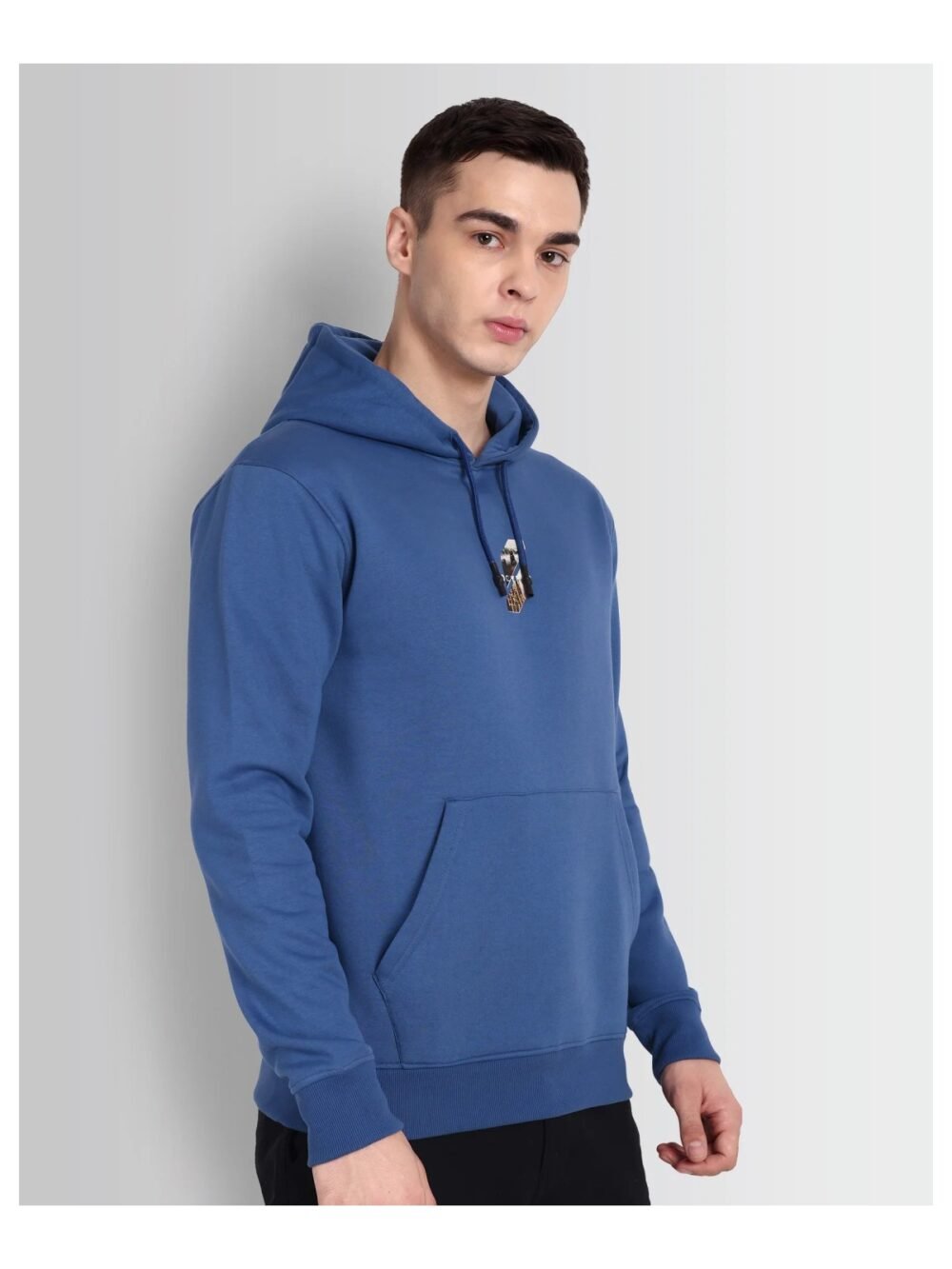 Retro Cityscape Hoodie in Cloisonne Blue — DCYPHR